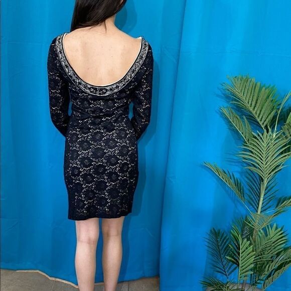 Denim & Supply Ralph Lauren black lace lined dress - Picture 2 of 5